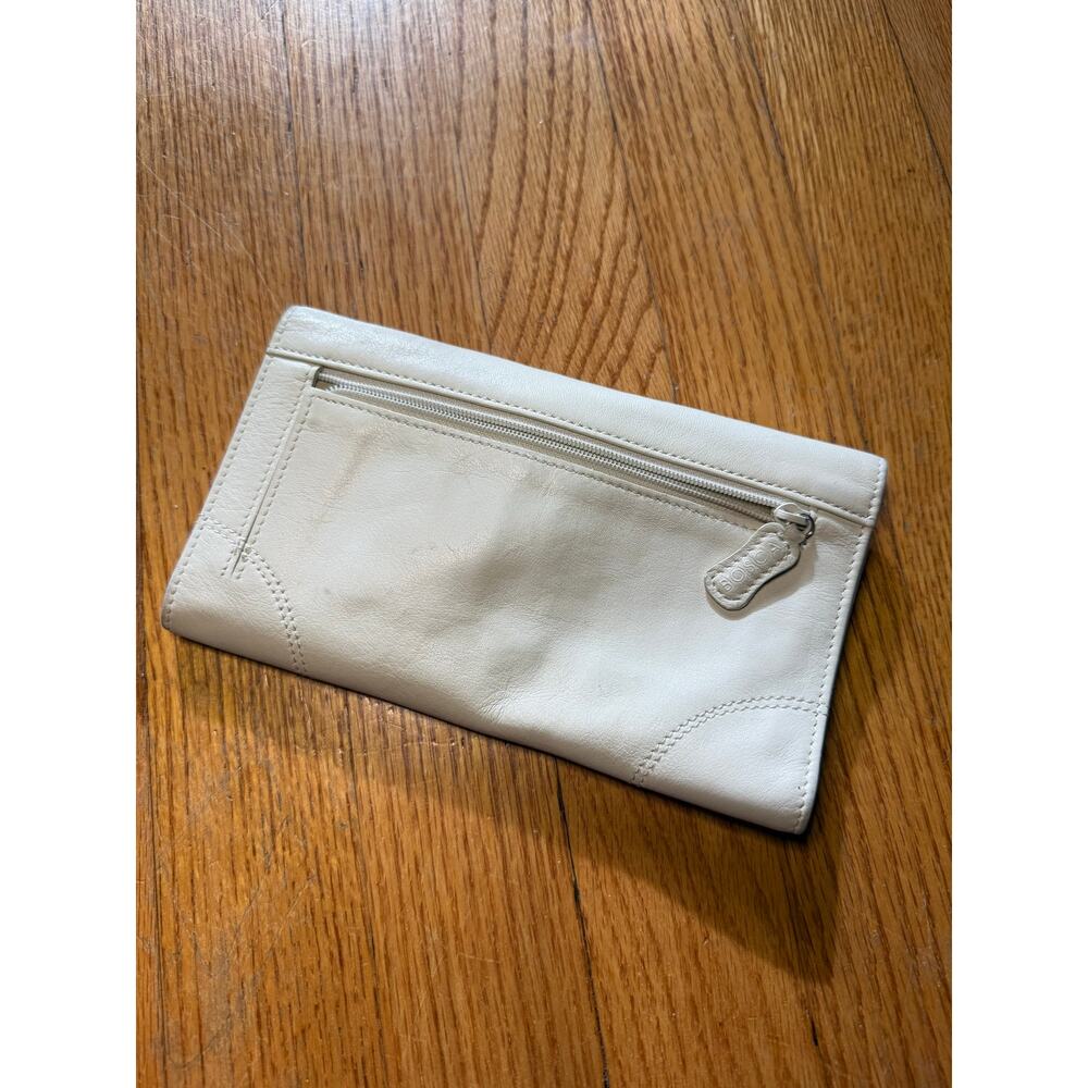 Vintage Bosca Cream Leather Wallet - Picture 2 of 3